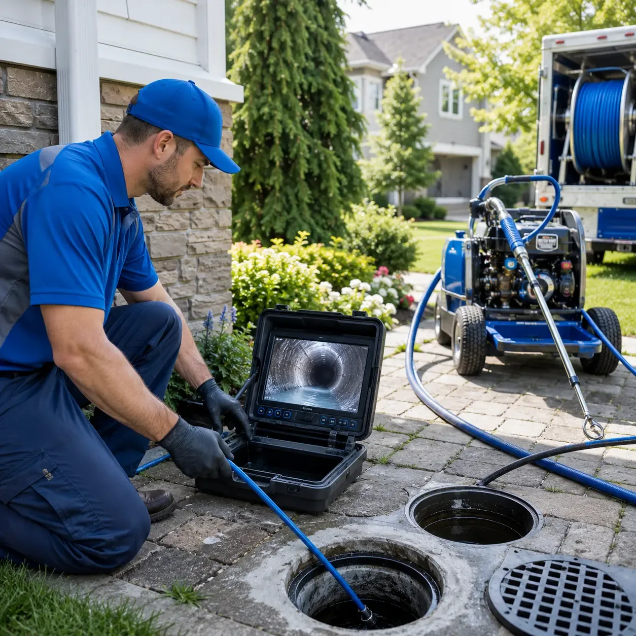 Outdoor drain cleaning professionals serving Bernard, IA
