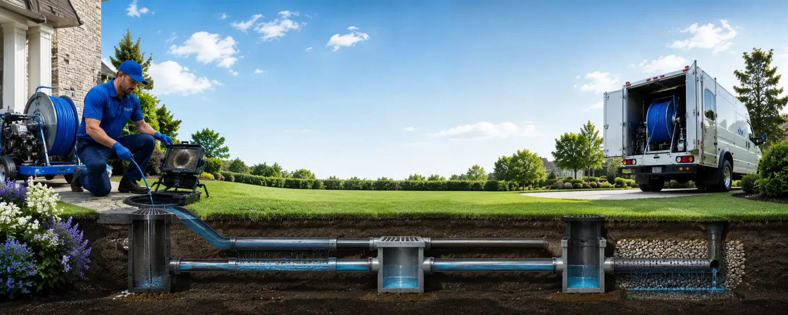 Outdoor drain cleaning information for Bernard, IA
